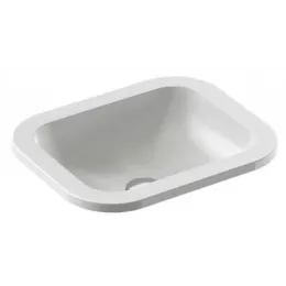 Встраиваемая сверху раковина Vox 44,2х36,2 см, с отверстием перелива в передней части, санфарфор EYD102-00 Jacob Delafon