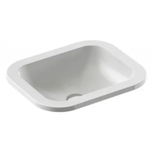 Встраиваемая сверху раковина Vox 44,2х36,2 см, с отверстием перелива в передней части, санфарфор EYD102-00 Jacob Delafon