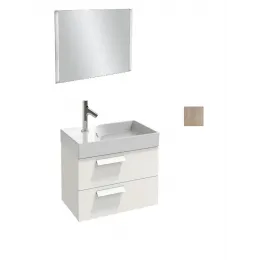 Комплект мебели для ванной Rythmik 59,5 см, квебекский дуб, боковая подсветка, подвесной монтаж, с подсветкой EB575-NF+EXR112-Z-00+EB1300-E10 Jacob Delafon