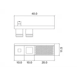 Набор аксессуаров INDA INDISSIMA BARRA 400CNS51N