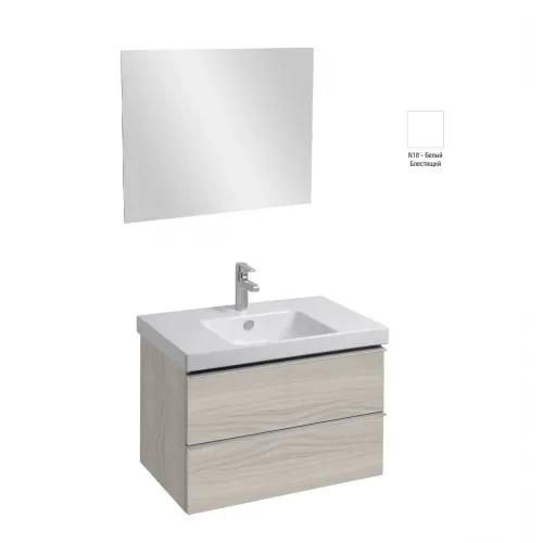 Комплект мебели для ванной Odeon Up 80 см, подвесной монтаж E4796-00+EB1098-NF+EB895-N18 Jacob Delafon
