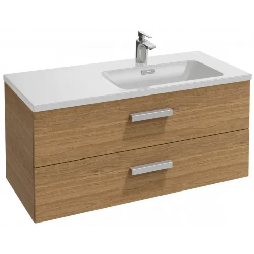 Модуль под раковину Vox 100х46х45,2 см, ореховое дерево, раковина справа, 2 ящика, прямоугольная ручка EB2076-R2-E16 Jacob Delafon