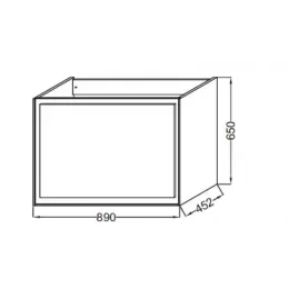 Модуль под раковину Rythmik pure 89х45,2х65 см, оливковый матовый EB1771-M47 Jacob Delafon