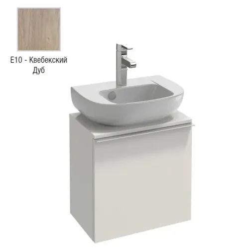Модуль с раковиной Odeon Up 45 см, квебекский дуб, правосторонний, подвесной монтаж E4760-00+EB999D-E10 Jacob Delafon