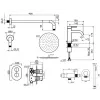 Комплект для душа Plumberia Selection IXO KITXOT18BO53