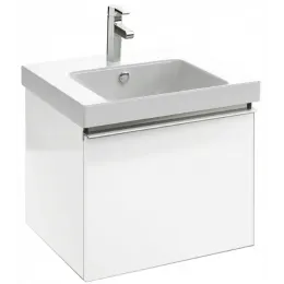 Модуль с раковиной Odeon Up 60 см, белый меламин, 1 ящик, с 1 отверст. под смеситель, подвесной монтаж E4778-00+EB877-N18 Jacob Delafon
