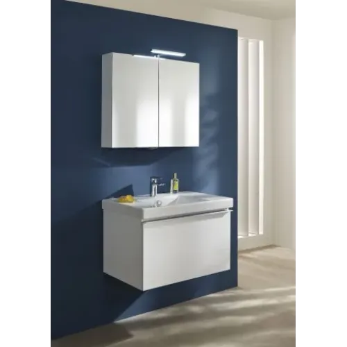 Модуль с раковиной Odeon Up 65 см, серый антрацит меламин, 1 выдвижной ящик, с левым крылом, подвесной монтаж E4758G-00+EB886-N14 Jacob Delafon