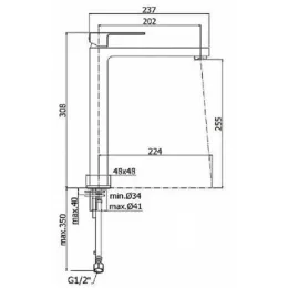 Смеситель для раковины Paffoni Elle EL081CR