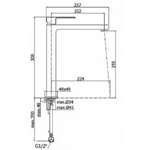 Смеситель для раковины Paffoni Elle EL081CR