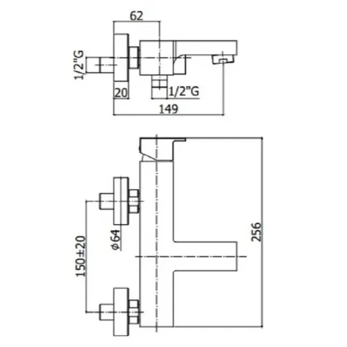 Смеситель для ванны Paffoni Elle EL022CR
