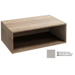 Тумба для ванной Odeon Rive Gauche серый титан сатин, подвесной монтаж 80х49 см EB2517-S21 Jacob Delafon