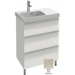 Модуль под раковину Odeon Up 62х38,4х73,8 см, раковина слева, 3 ящика, дуб шампань EB991G-E19 Jacob Delafon