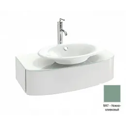 Модуль с раковиной Presqu'ile 83 см, оливковый матовый, подвесной монтаж E4439-00+EB1106-M47 Jacob Delafon