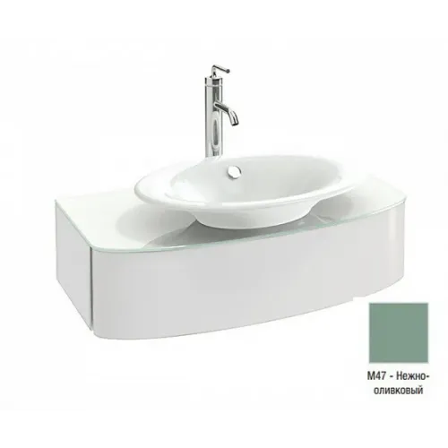 Модуль с раковиной Presqu'ile 83 см, оливковый матовый, подвесной монтаж E4439-00+EB1106-M47 Jacob Delafon