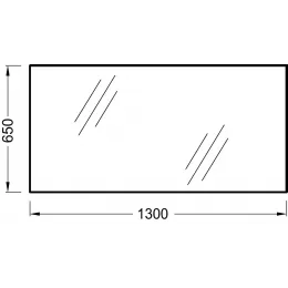 Зеркало Hors collection 130х65 см, с подсветкой EB1401-NF Jacob Delafon
