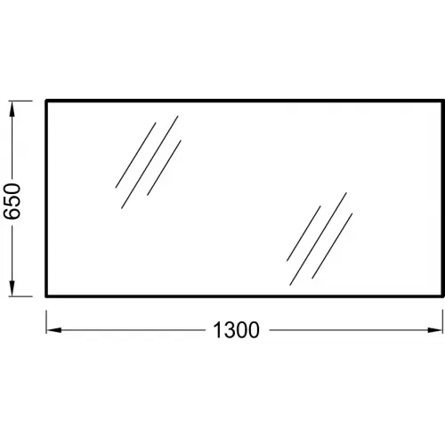 Зеркало Hors collection 130х65 см, с подсветкой EB1401-NF Jacob Delafon
