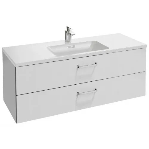 Модуль под раковину Vox 120х46х45,2 см, белый блестящий, 2 ящика, изогнутые ручки EB2071-R1-N18 Jacob Delafon