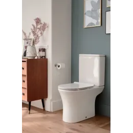 Унитаз-компакт Aleo 37,6х65 см, горизонтальный выпуск, нижняя подводка, безободковый, без сиденья ETAL212-0+UJAL102-0 Jacob Delafon