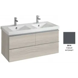 Модуль под раковину Odeon Up 117х48,5х53 см, серый антрацит EB892-N14 Jacob Delafon
