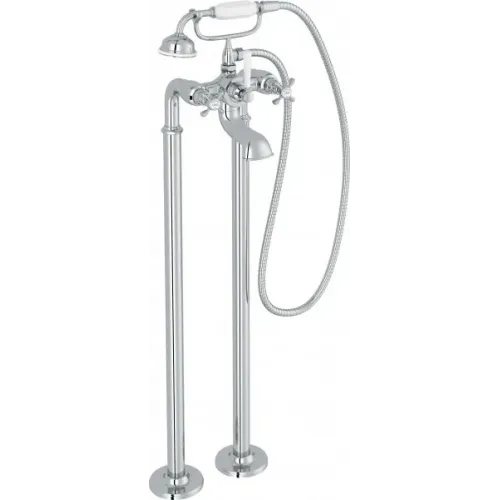 Напольный смеситель Cleo неповоротный излив, с лейкой E24314-CP Jacob Delafon