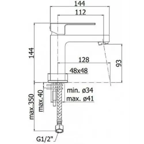 Смеситель для раковины Paffoni Elle EL071NO
