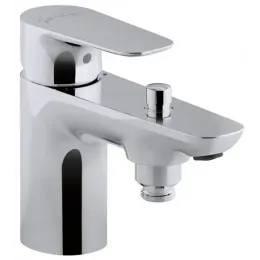 Смеситель на горизонтальную поверхность (деку) с изливом Aleo с гибкой подводкой, с выходом на душ (без лейки), на 1 отв. E72284-CP Jacob Delafon