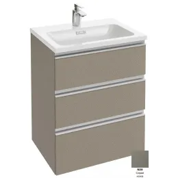 Модуль под раковину Vox 60х46х73,4 см, 3 ящика, серая кожа, встроенные ручки EB2050-RA-N29 Jacob Delafon