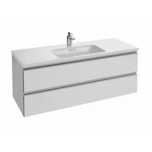 Модуль под раковину Vox 120х45х46 см, белый блестящий лак, 2 ящика, встроенные ручки EB2021-RA-G1C Jacob Delafon