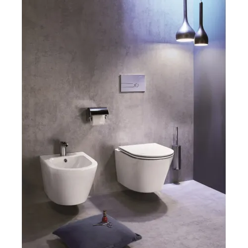 Биде Rodin+ 36х52,5 см, без обода, подвесное, без крышки EMJ0002-00 Jacob Delafon