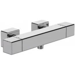 Настенный смеситель без излива Strayt термостатический, без лейки, термостат E9096-CP Jacob Delafon