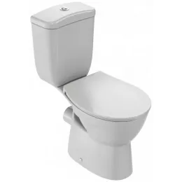 Унитаз-компакт Patio 35,6х67,5 см, горизонтальный выпуск, нижняя подводка, безободковый, без сиденья ETB212-00+UJV102-00 Jacob Delafon