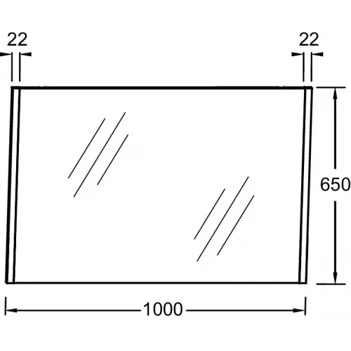 Зеркало Sherwood 100х65 см, натуральный дуб EB1837RU-P6 Jacob Delafon