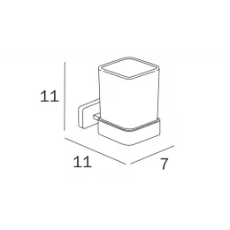 Стакан для щеток INDA LEA A18100DR21