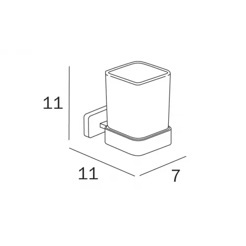 Стакан для щеток INDA LEA A18100DR21