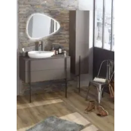 Модуль под раковину Nouvelle Vague 100х51,2х46,8 см, пепельный матовый, 2 ящика с доводчиками EB3040-M77 Jacob Delafon