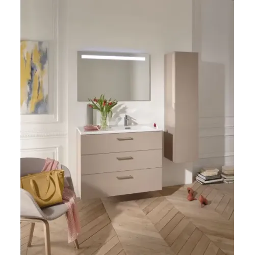 Модуль под раковину Vox 120х46х73,4 см, изогнутая ручка, белый блестящий лак, 3 выдвижных ящика EB2091-R1-G1C Jacob Delafon