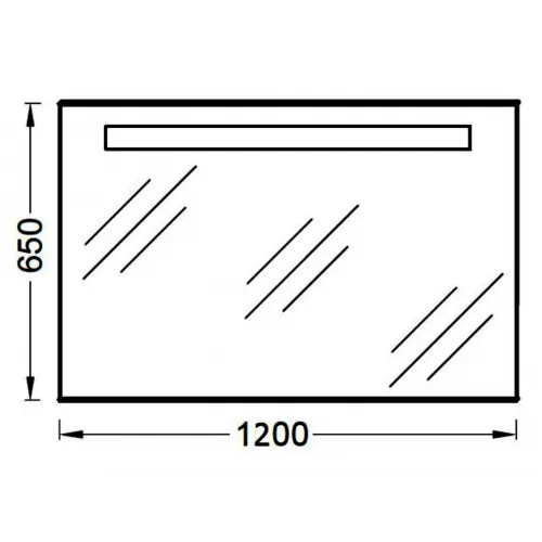 Зеркало Vox 120х65 см, с подсветкой, с подогревом EB1418-NF Jacob Delafon