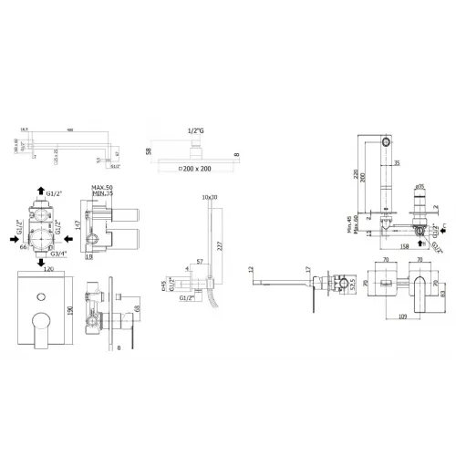 Комплект для душа Paffoni Tango KITTA015SCR105
