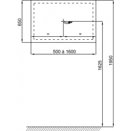 Зеркало 70х65 см, с вертикальной подсветкой, с подсветкой, с подогревом EB1471-NF Jacob Delafon