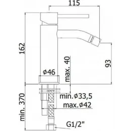 Смеситель для биде Paffoni Light LIG131ST
