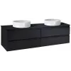 Модуль под раковину Madeleine 124х49,2х47,6 см, 4 ящика, чёрный матовый, для 2 раковин EB2085-J53 Jacob Delafon