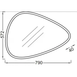 Комплект мебели для ванной Nouvelle Vague 100 см, белый меламин, 2 ящика с доводчиком, с отверстием перелива, с подсветкой, подвесной монтаж EB3049-NF+EVI102-00+EB3040-N18 Jacob Delafon