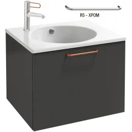 Модуль под раковину Odeon Rive Gauche 60х50,8х45,2 см, серый антрацит, 1 ящик EB2510-R5-N14 Jacob Delafon