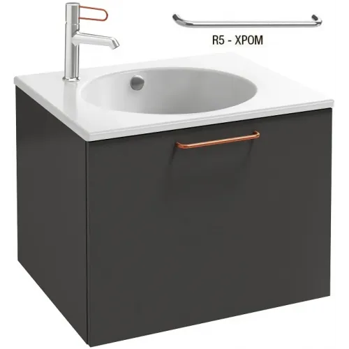 Модуль под раковину Odeon Rive Gauche 60х50,8х45,2 см, серый антрацит, 1 ящик EB2510-R5-N14 Jacob Delafon