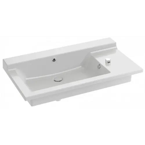 Подвесная раковина Soprano 100х54х12 см, 1 отверстие для встраиваемого смесителя, санфарфор EXK122-00 Jacob Delafon