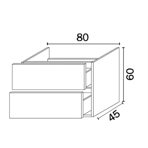 Тумба под раковину INDA Piccadilly 80 B174050LCBD