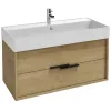 Модуль под раковину Vivienne 99,9х45,2х45,2 см, без ручек, арлингтонский дуб, 2 ящика EB1585-E70-E70 Jacob Delafon
