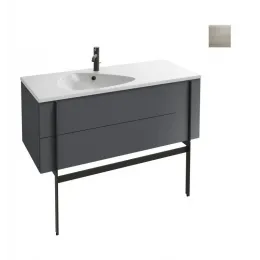 Модуль с раковиной Nouvelle Vague 120 см, фактурный дуб, подвесная, ящик, механизм плавное закрывание, подвесной монтаж EXAP112-Z-00+EB3036-E73 Jacob Delafon