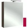 Зеркало Odeon Up 60х65 см, малиновый блестящий, левосторонний, с двойным стеклом, с подсветкой EB795GRU-R3 Jacob Delafon