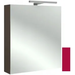 Зеркало Odeon Up 60х65 см, малиновый блестящий, левосторонний, с двойным стеклом, с подсветкой EB795GRU-R3 Jacob Delafon